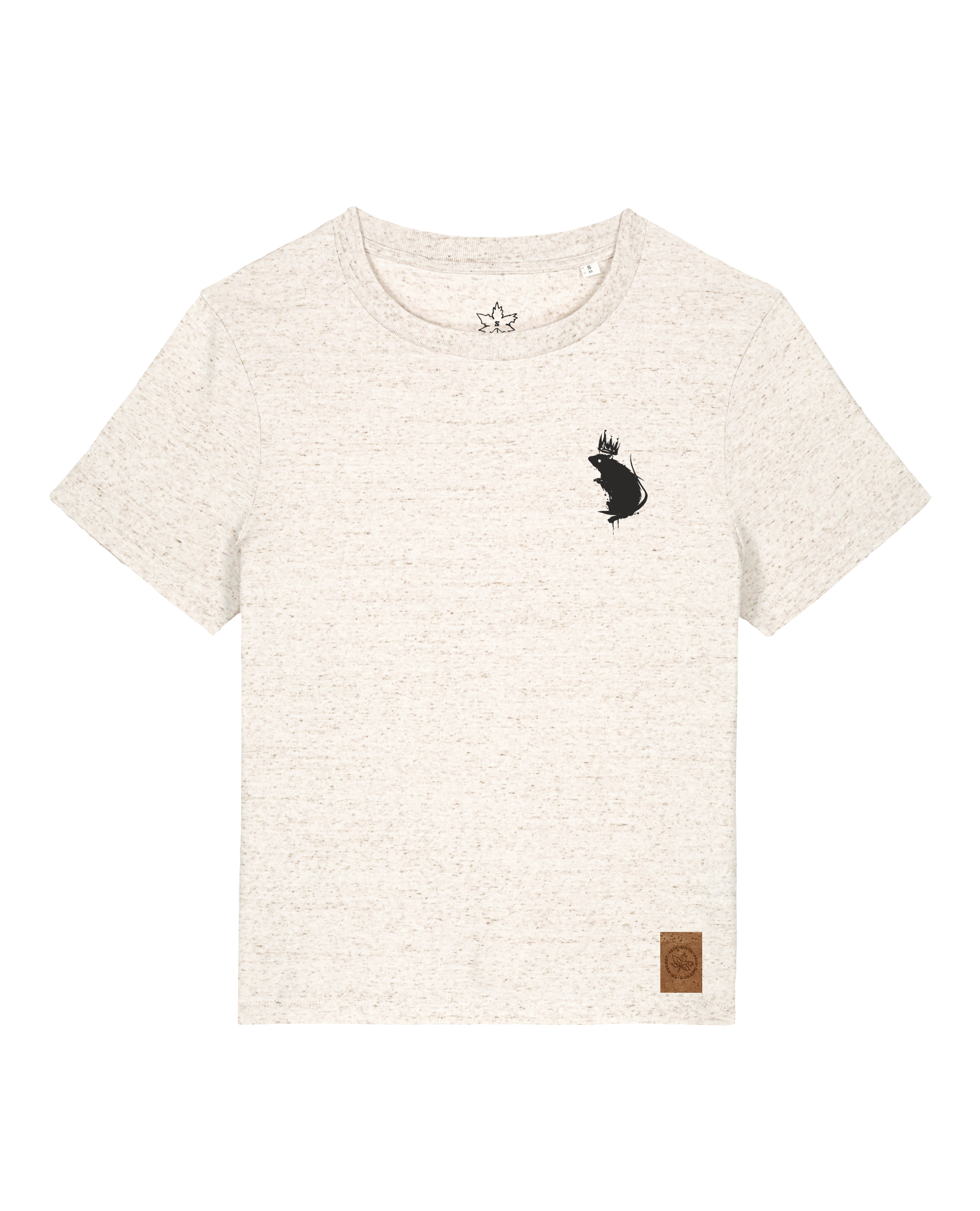 bio-female-medium fit-tshirt-subchannel staff (backprint)-sttw172-elbsandstein-front