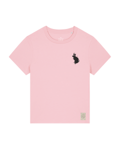 bio-female-medium fit-tshirt-subchannel staff (backprint)-sttw172-flamingo-front