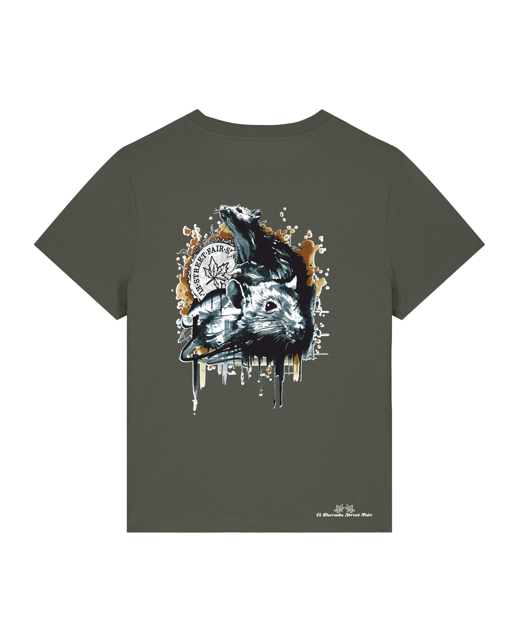 Bio Damen Medium Fit T-Shirt Subchannel Staff (Backprint)