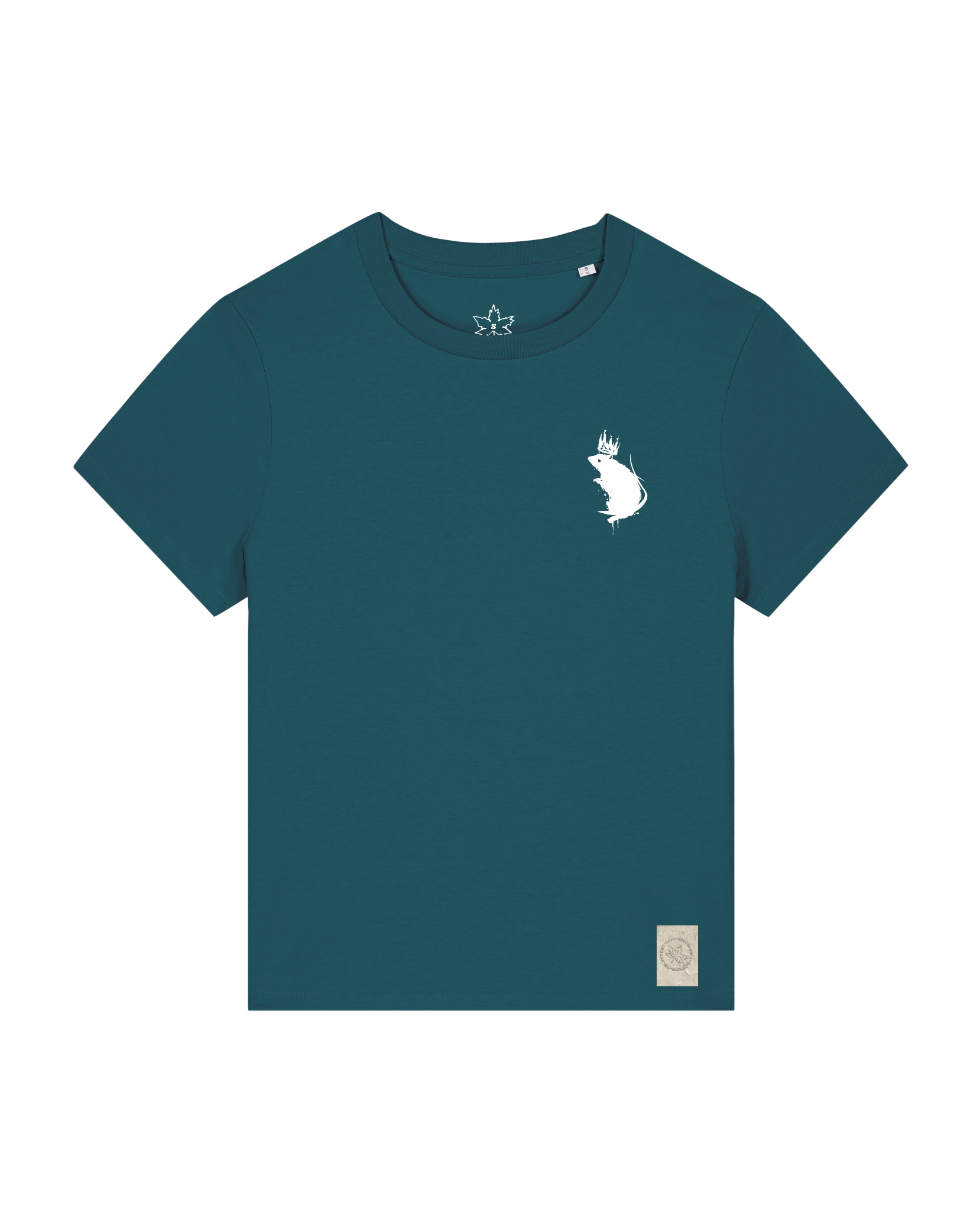 bio-female-medium fit-tshirt-subchannel staff (backprint)-sttw172-nordmanntanne-front