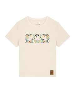 bio-female-medium fit-tshirt-three leaves 01-sttw172-natur-front