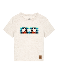 bio-female-medium fit-tshirt-three leaves 03-sttw172-elbsandstein-front