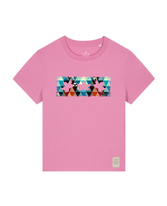 bio-female-medium fit-tshirt-three leaves 03-sttw172-kaugummi-front