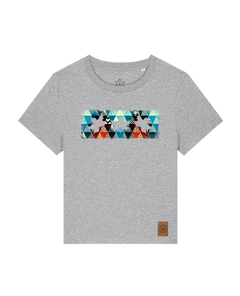 bio-female-medium fit-tshirt-three leaves 03-sttw172-mausgrau-front