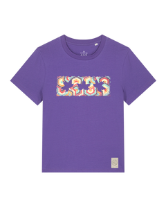 bio-female-medium fit-tshirt-three leaves 04-sttw172-blaukraut-front
