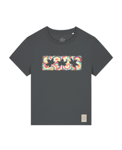 bio-female-medium fit-tshirt-three leaves 04-sttw172-eisen-front