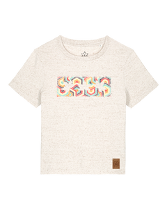 bio-female-medium fit-tshirt-three leaves 04-sttw172-elbsandstein-front