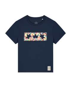 bio-female-medium fit-tshirt-three leaves 04-sttw172-marine-front