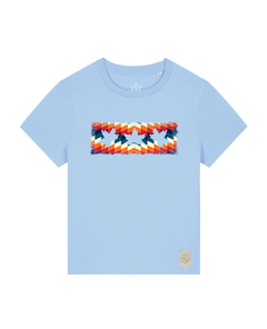 bio-female-medium fit-tshirt-three leaves 05-sttw172-lagune-front