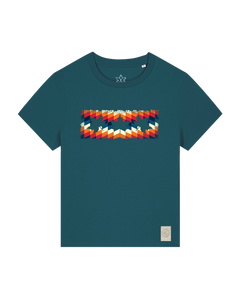 bio-female-medium fit-tshirt-three leaves 05-sttw172-nordmanntanne-front