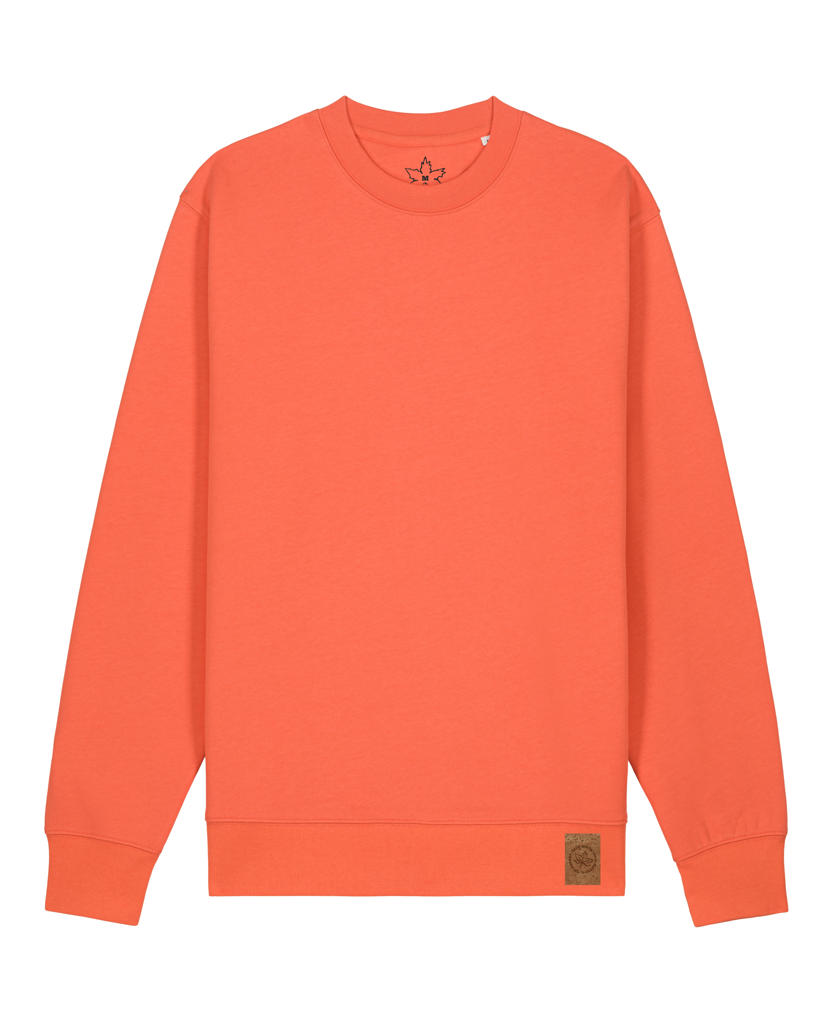 bio-unisex-medium fit-crewnecks-basic-stsu178-mandarine-front