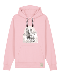 bio-unisex-medium fit-hoodie-alpaka-stsu177-flamingo-sw kordel-front