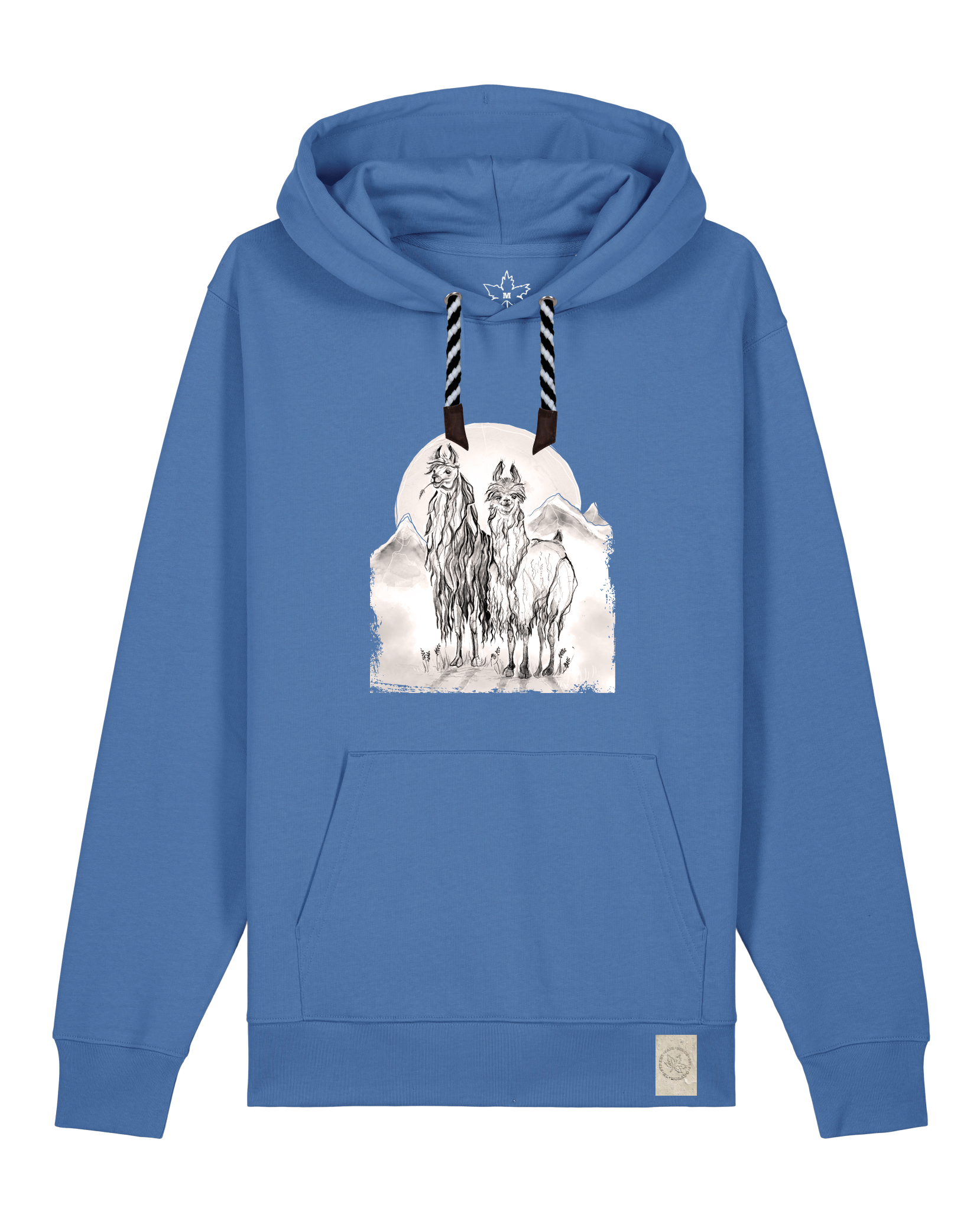 bio-unisex-medium fit-hoodie-alpaka-stsu177-hortensie-sw kordel-front