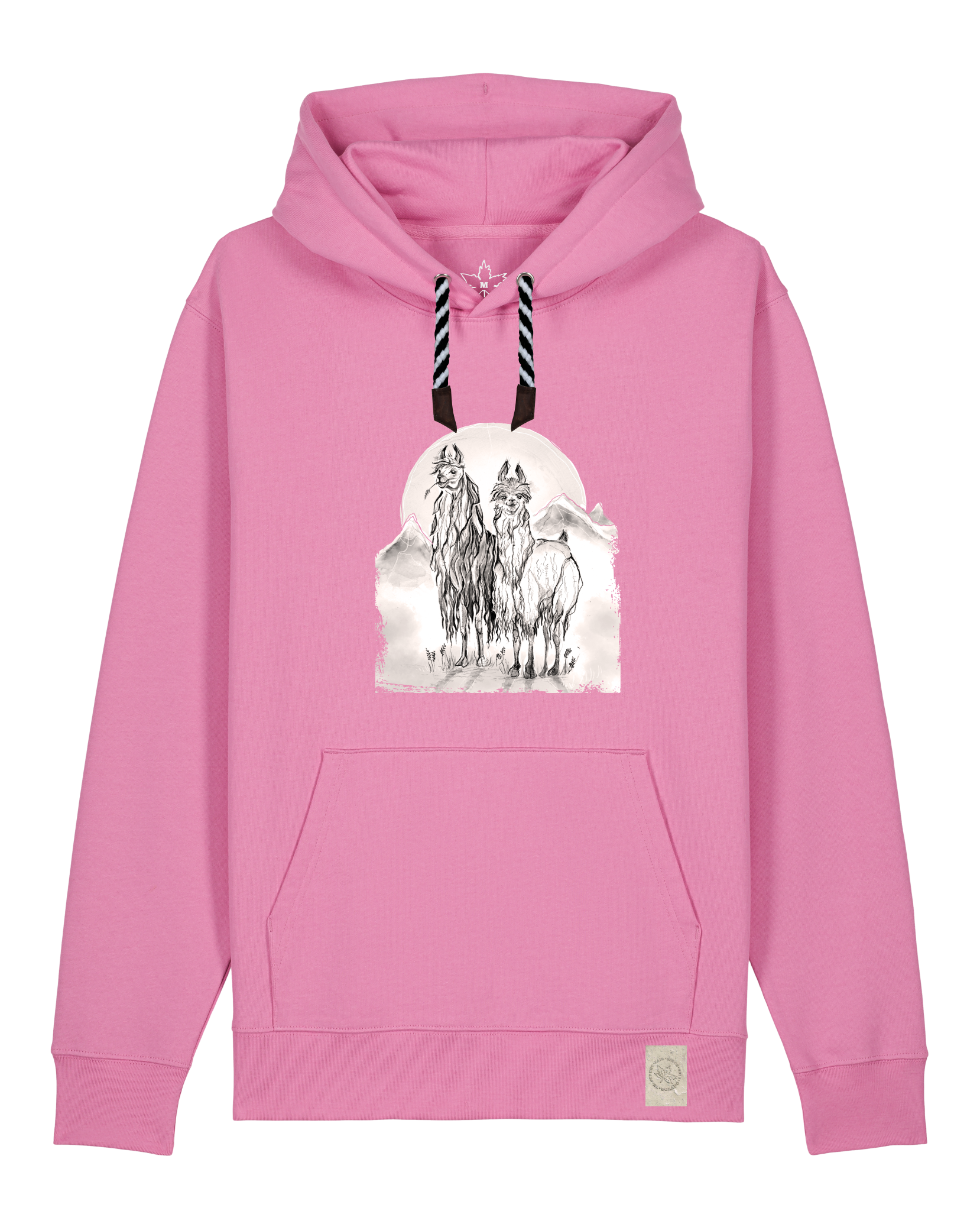 bio-unisex-medium fit-hoodie-alpaka-stsu177-kaugummi-sw kordel-front