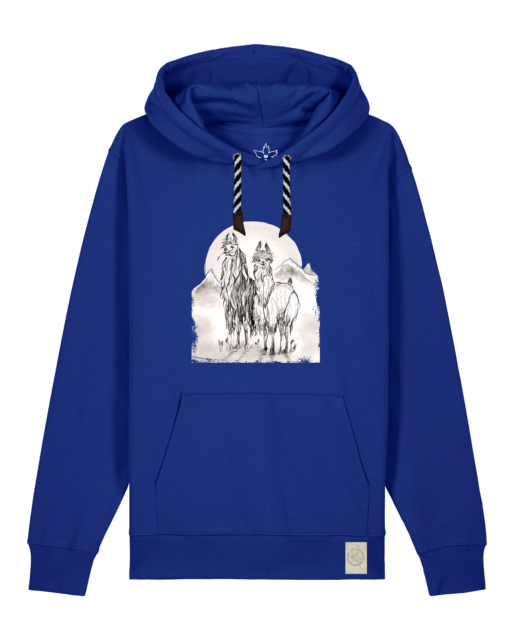 bio-unisex-medium fit-hoodie-alpaka-stsu177-kornblume-sw kordel-front