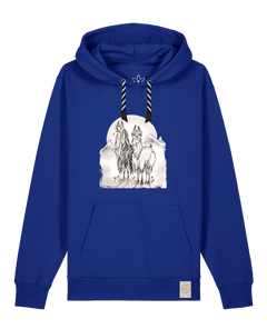 bio-unisex-medium fit-hoodie-alpaka-stsu177-kornblume-sw kordel-front
