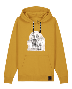 bio-unisex-medium fit-hoodie-alpaka-stsu177-senf-sw kordel-front