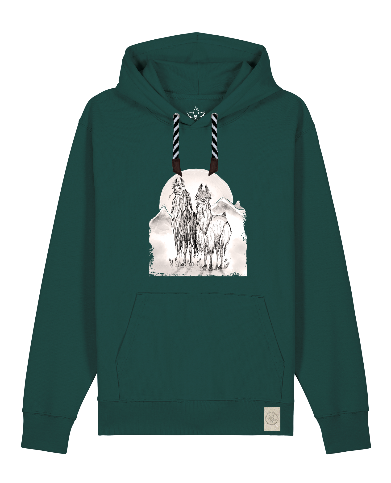 bio-unisex-medium fit-hoodie-alpaka-stsu177-spirulina-sw kordel-front