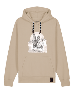 bio-unisex-medium fit-hoodie-alpaka-stsu177-treibsand-sw kordel-front