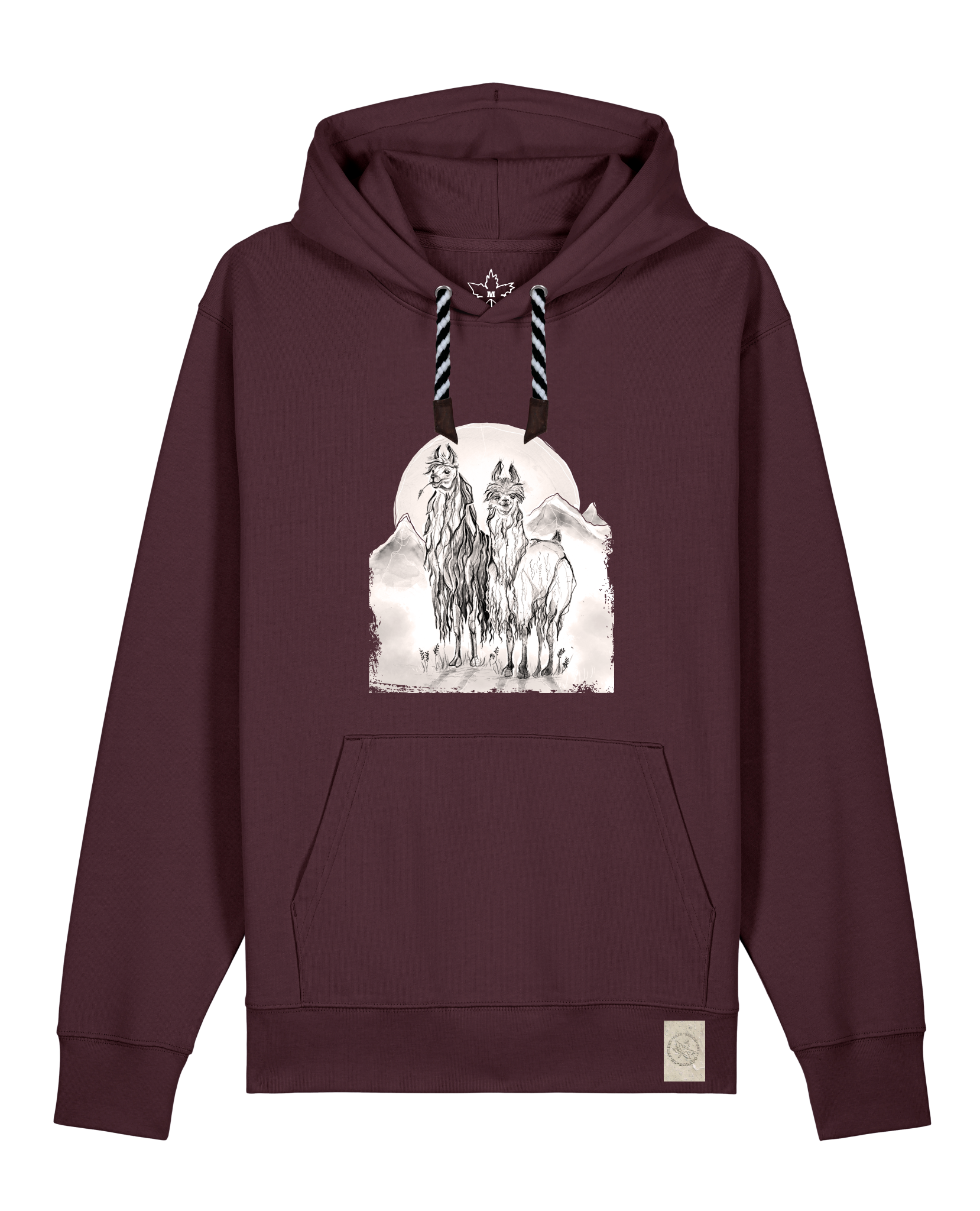 bio-unisex-medium fit-hoodie-alpaka-stsu177-zartbitter-sw kordel-front