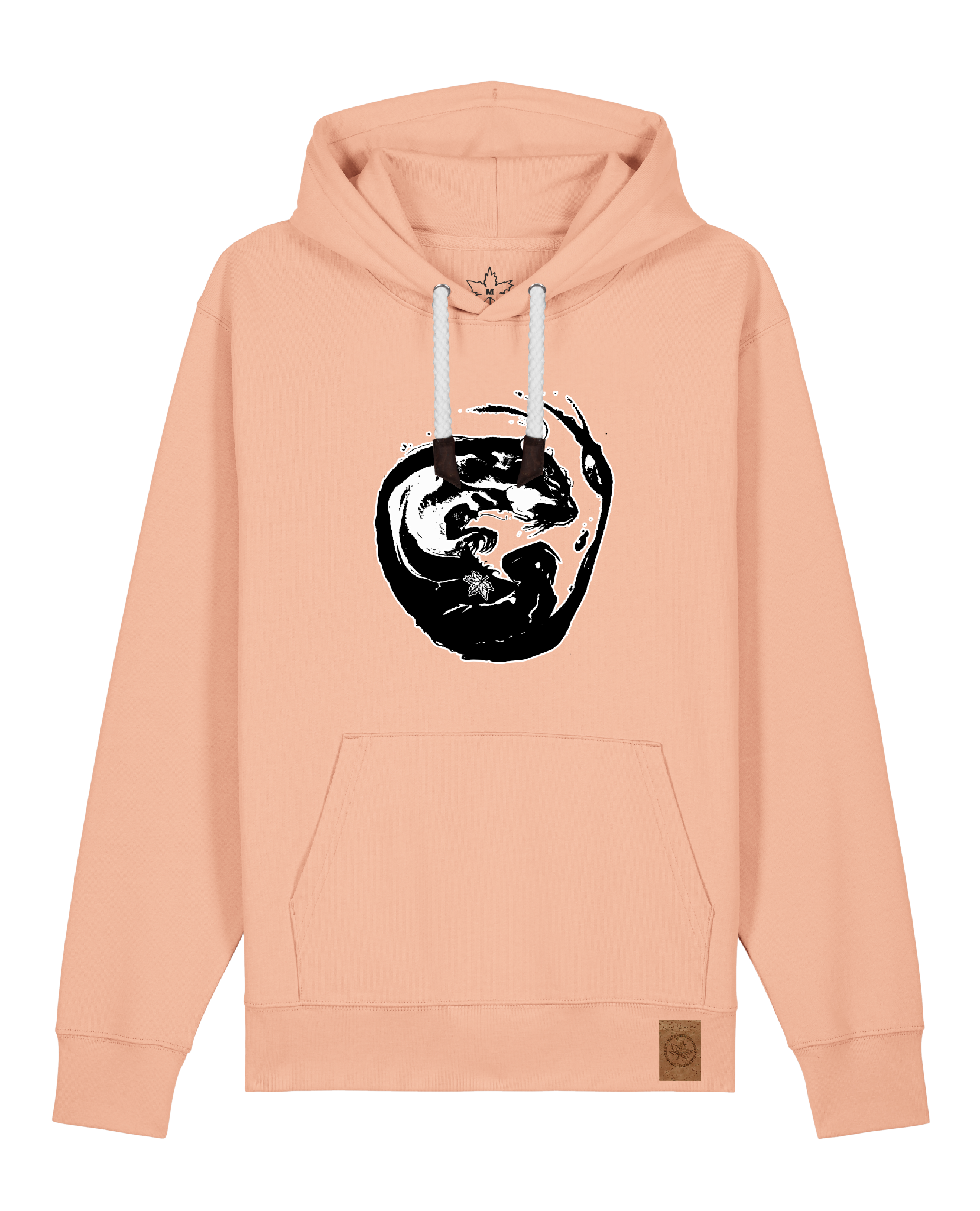 bio-unisex-medium fit-hoodie-alpha otter-stsu177-agyptische keramik-weiße kordel-front