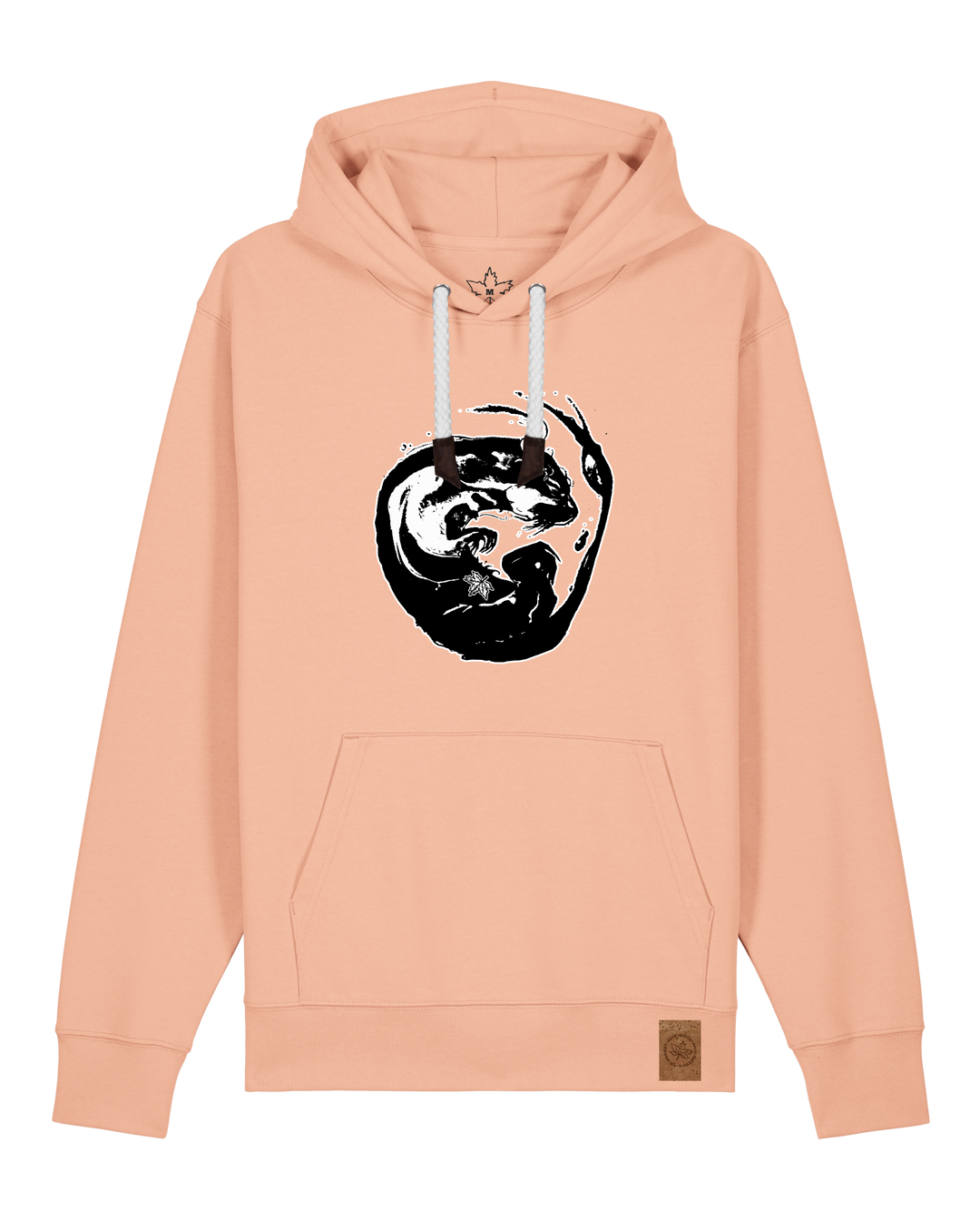 bio-unisex-medium fit-hoodie-alpha otter-stsu177-agyptische keramik-weiße kordel-front