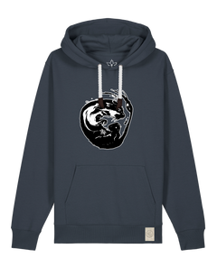 bio-unisex-medium fit-hoodie-alpha otter-stsu177-blaubeernacht-weiße kordel-front