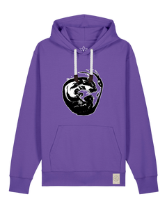bio-unisex-medium fit-hoodie-alpha otter-stsu177-blaukraut-weiße kordel-front