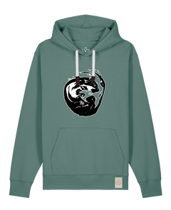 bio-unisex-medium fit-hoodie-alpha otter-stsu177-blautanne-weiße kordel-front