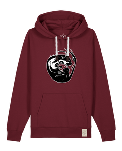bio-unisex-medium fit-hoodie-alpha otter-stsu177-burgunder rot-weiße kordel-front