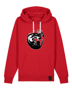 bio-unisex-medium fit-hoodie-alpha otter-stsu177-erdbeere-weiße kordel-front