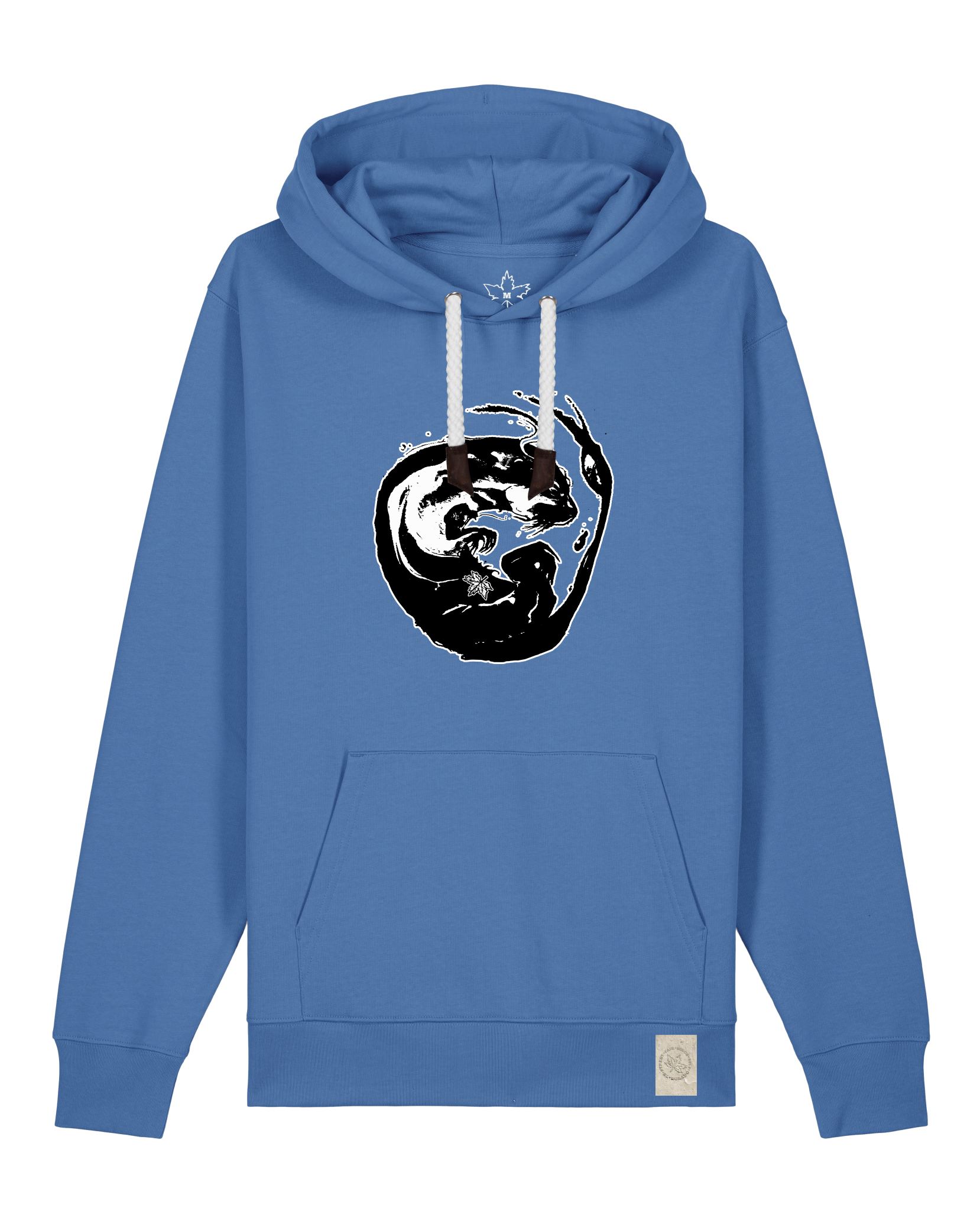 bio-unisex-medium fit-hoodie-alpha otter-stsu177-hortensie-weiße kordel-front