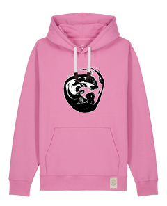 bio-unisex-medium fit-hoodie-alpha otter-stsu177-kaugummi-weiße kordel-front