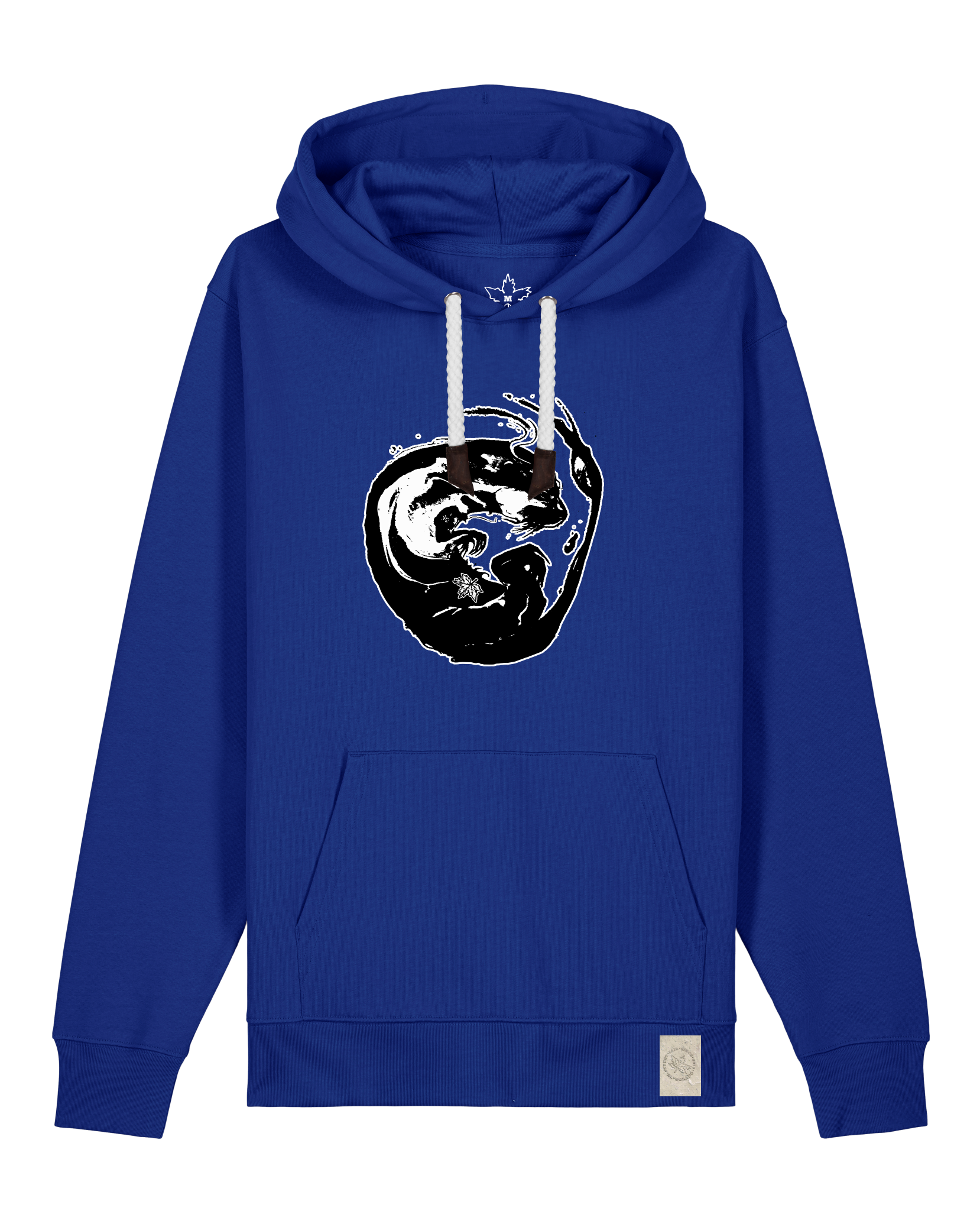 bio-unisex-medium fit-hoodie-alpha otter-stsu177-kornblume-weiße kordel-front