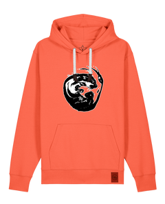 bio-unisex-medium fit-hoodie-alpha otter-stsu177-mandarine-weiße kordel-front