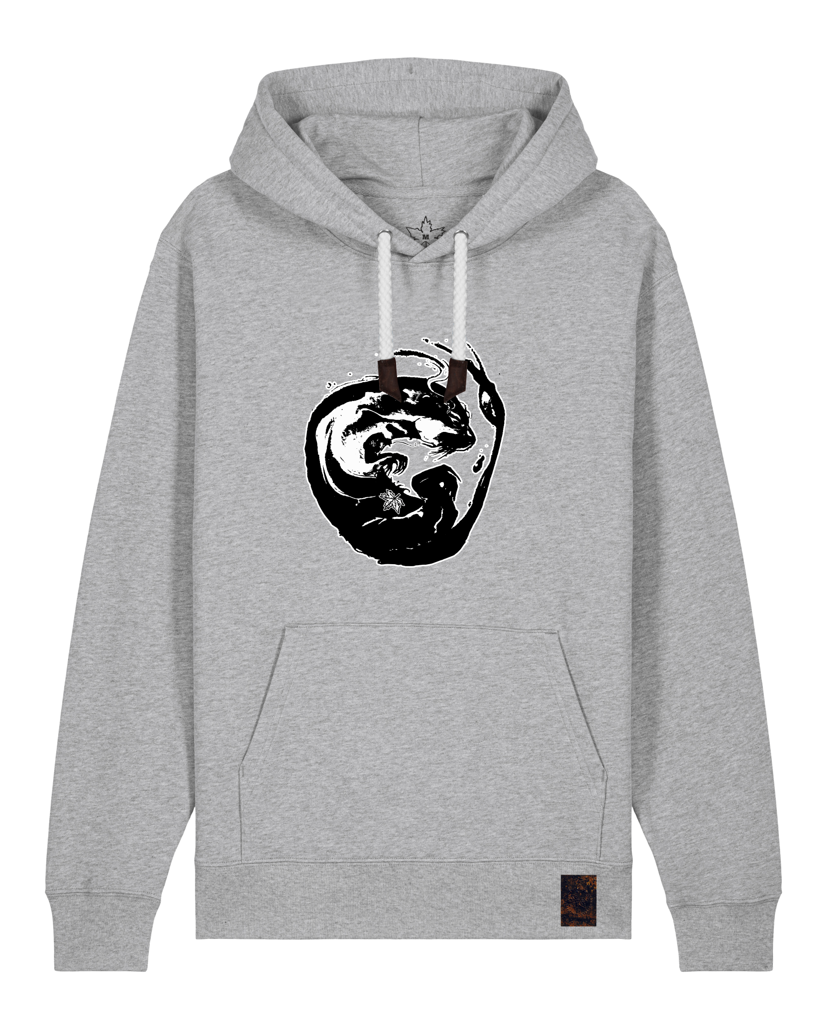 bio-unisex-medium fit-hoodie-alpha otter-stsu177-mausgrau-weiße kordel-front