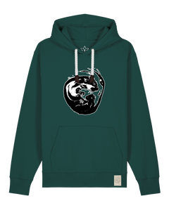 bio-unisex-medium fit-hoodie-alpha otter-stsu177-spirulina-weiße kordel-front