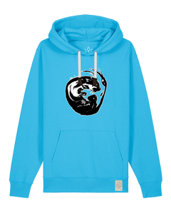 bio-unisex-medium fit-hoodie-alpha otter-stsu177-wasserblau-weiße kordel-front