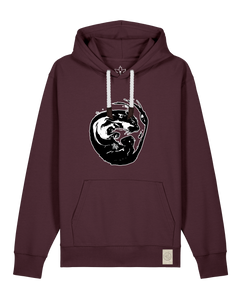 bio-unisex-medium fit-hoodie-alpha otter-stsu177-zartbitter-weiße kordel-front