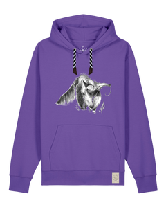 bio-unisex-medium fit-hoodie-ameisenbär-stsu177-blaukraut-sw kordel-front