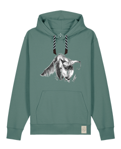 bio-unisex-medium fit-hoodie-ameisenbär-stsu177-blautanne-sw kordel-front