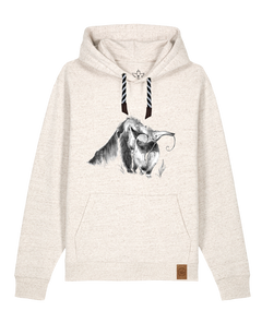 bio-unisex-medium fit-hoodie-ameisenbär-stsu177-elbsandstein-sw kordel-front