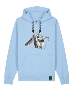 bio-unisex-medium fit-hoodie-ameisenbär-stsu177-lagune-sw kordel-front