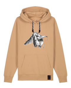 bio-unisex-medium fit-hoodie-ameisenbär-stsu177-meersand-sw kordel-front