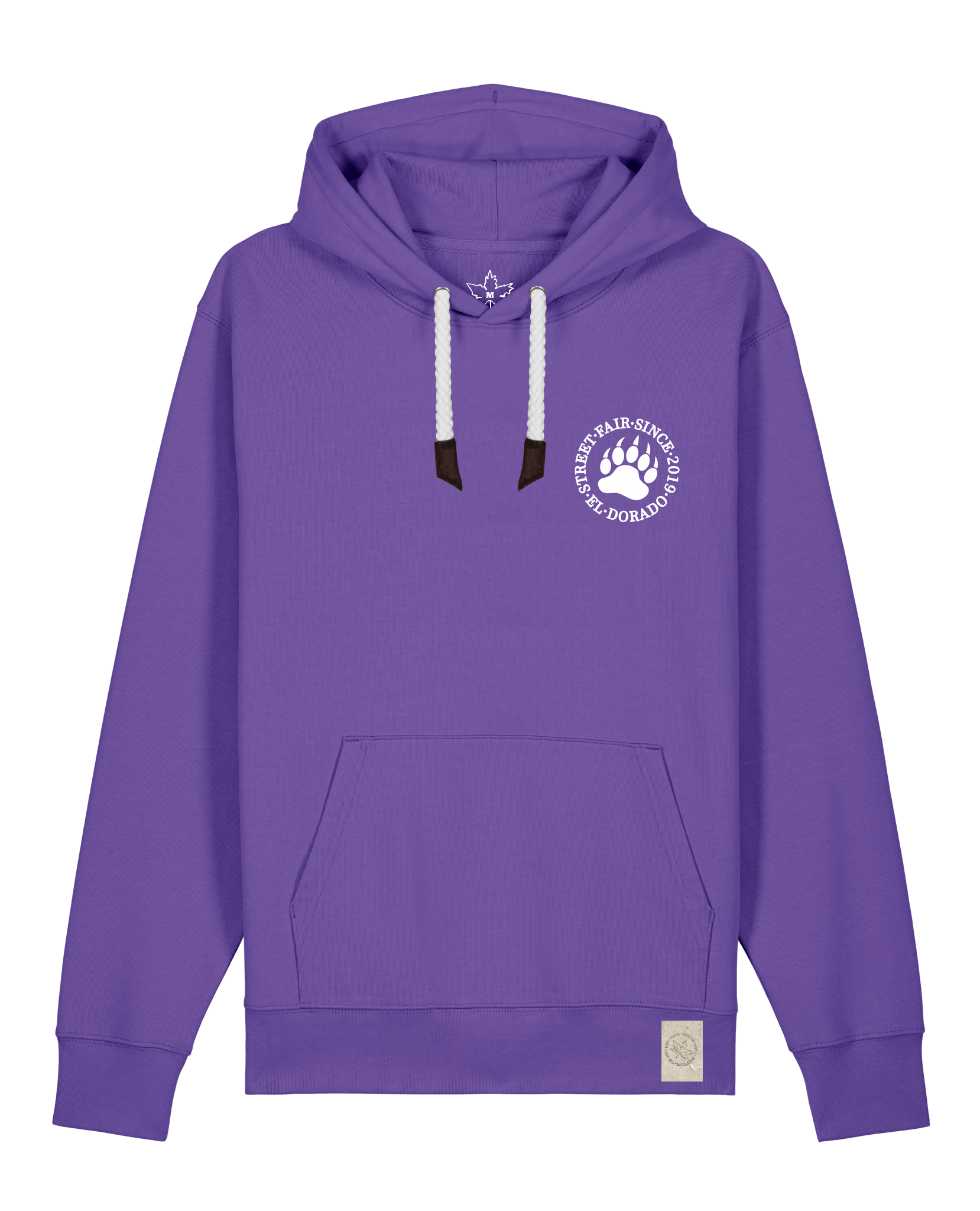 bio-unisex-medium fit-hoodie-arkadien's friend (backprint)-stsu177-blaukraut-weiße kordel-front