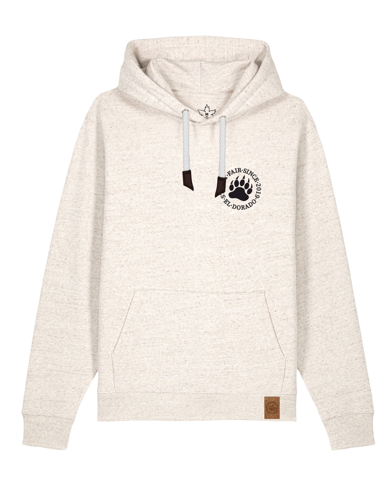 bio-unisex-medium fit-hoodie-arkadien's friend (backprint)-stsu177-elbsandstein-weiße kordel-front