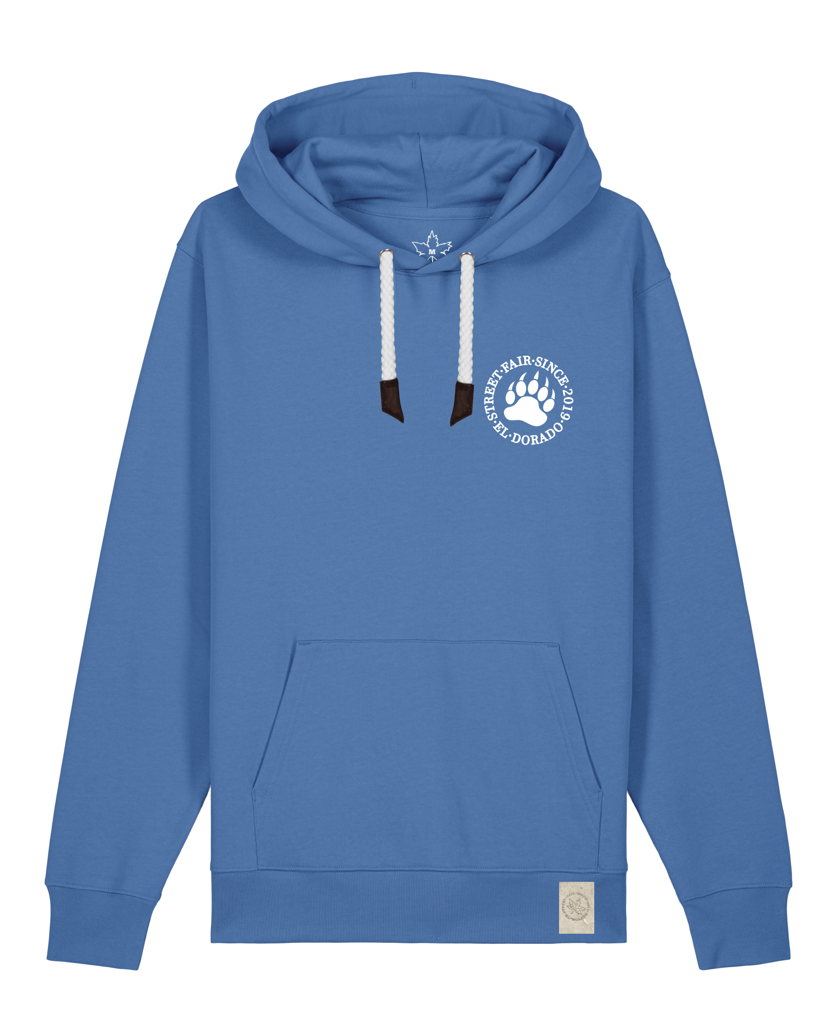 bio-unisex-medium fit-hoodie-arkadien's friend (backprint)-stsu177-hortensie-weiße kordel-front