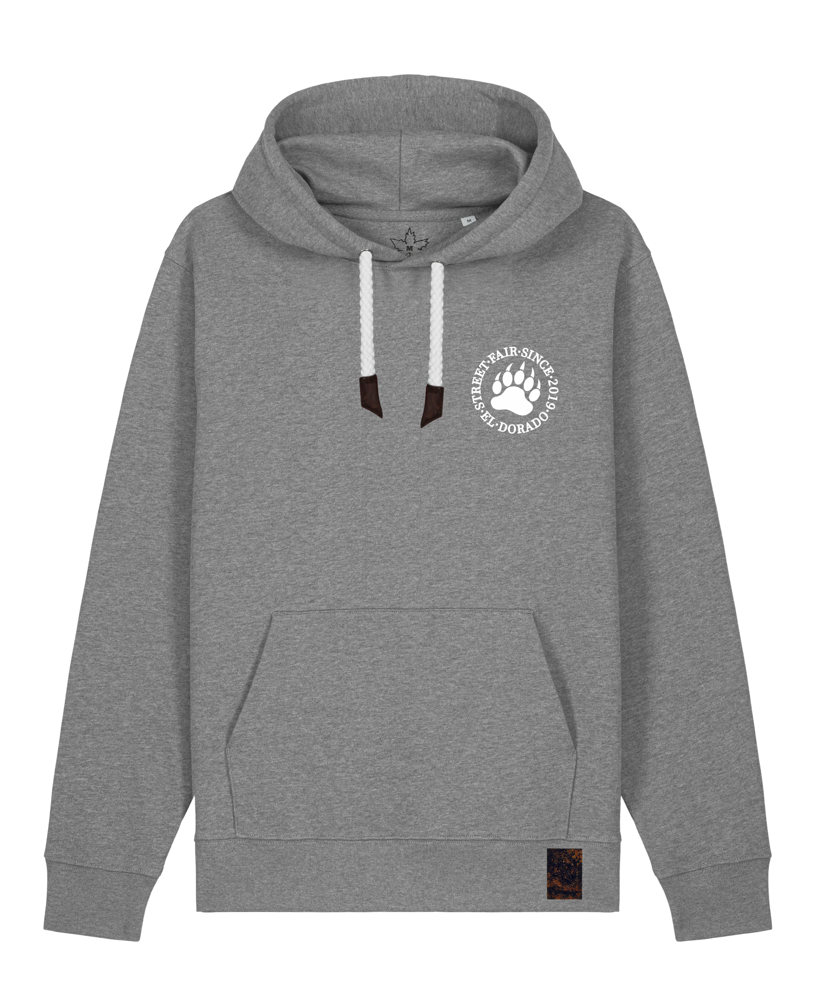 bio-unisex-medium fit-hoodie-arkadien's friend (backprint)-stsu177-opossum-weiße kordel-front