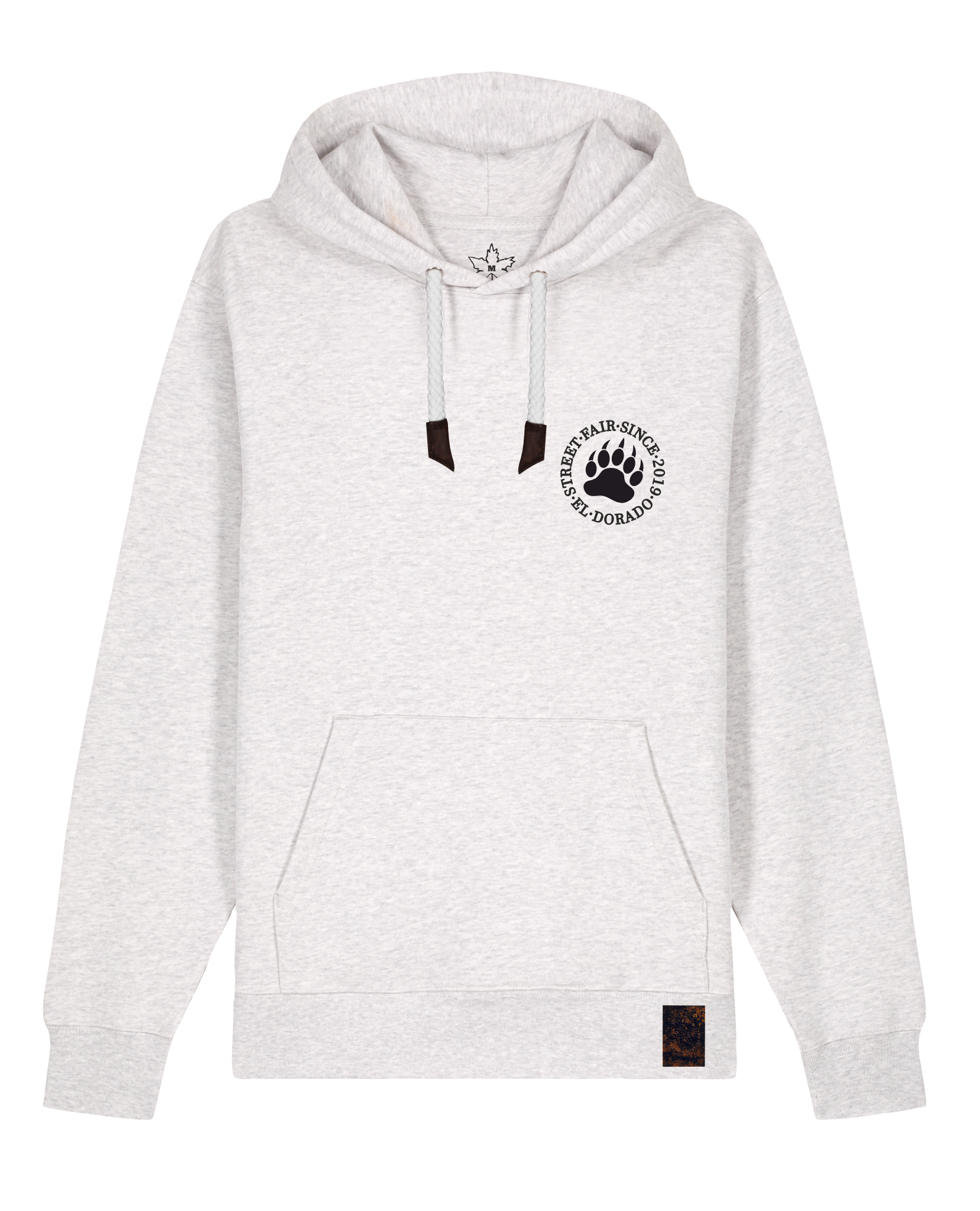 bio-unisex-medium fit-hoodie-arkadien's friend (backprint)-stsu177-rennmaus-weiße kordel-front