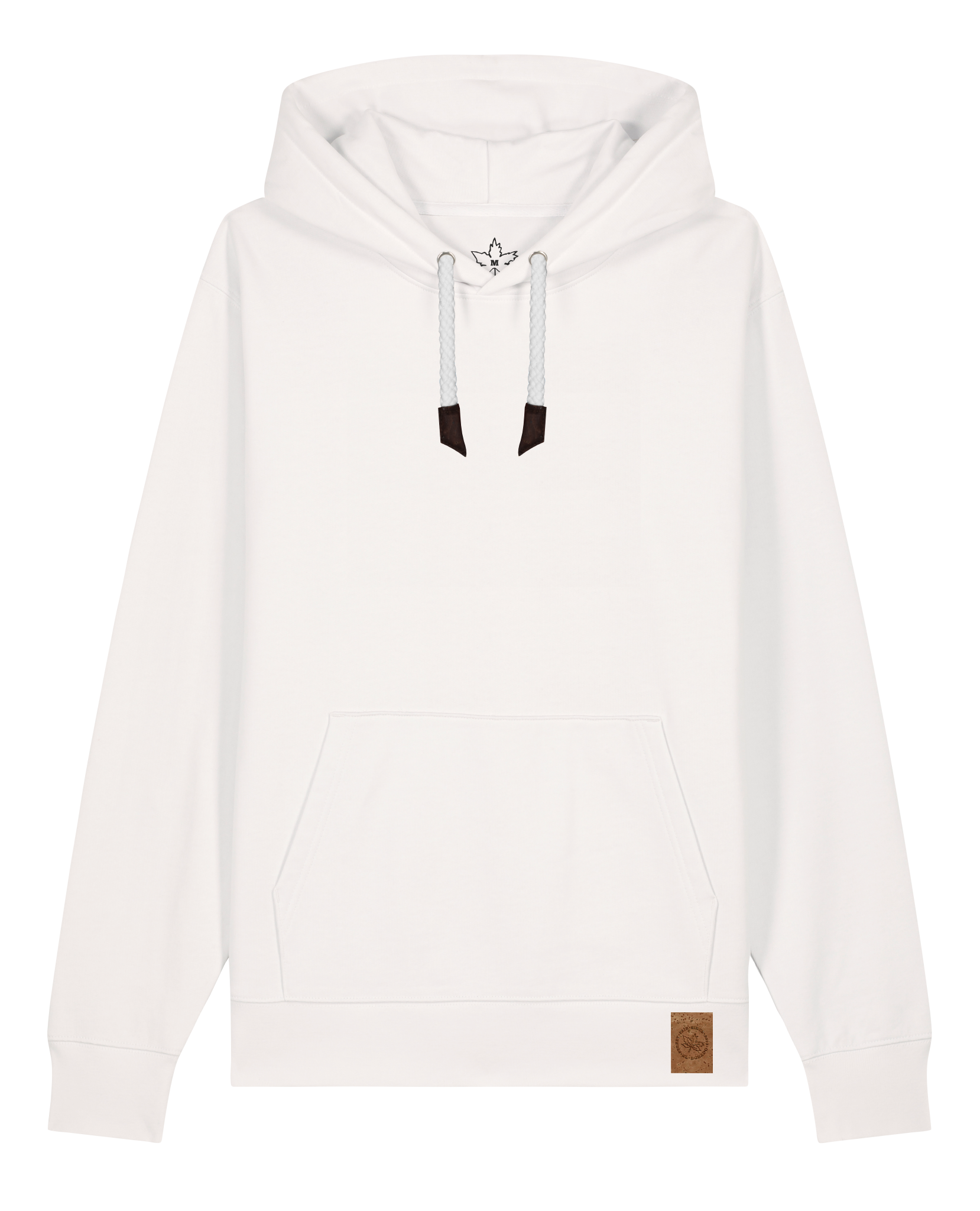 bio-unisex-medium fit-hoodie-basic-stsu177-bio ei-weiße kordel-front